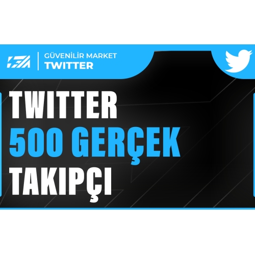  500 Twitter Gerçek Takipçi - HIZLI BÜYÜME